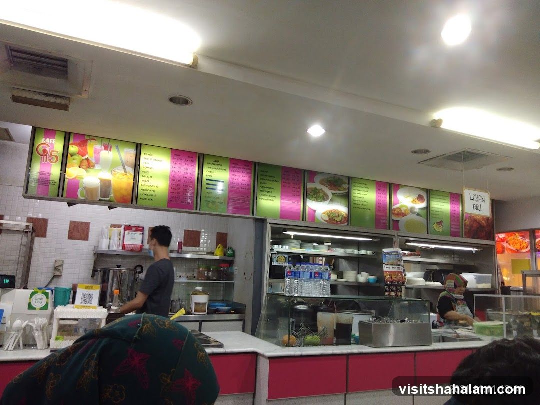 Cafe G5 Menu and Counter