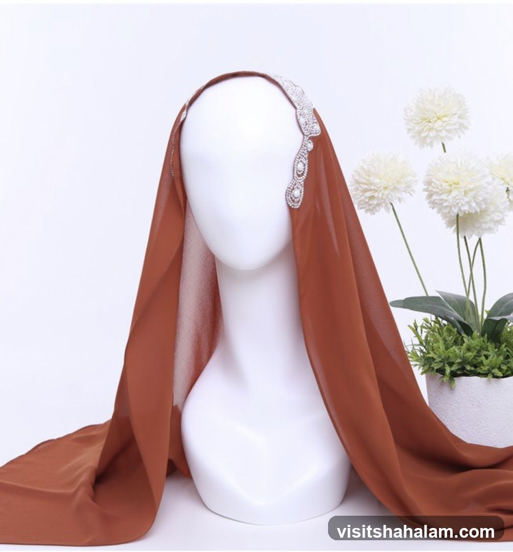 Brown Hijab on Mannequin