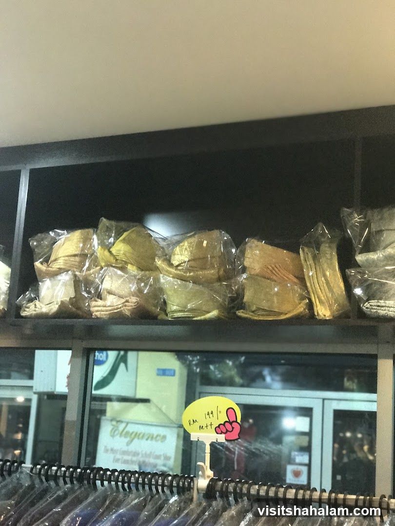 Store Display with Packaged Items and Signage