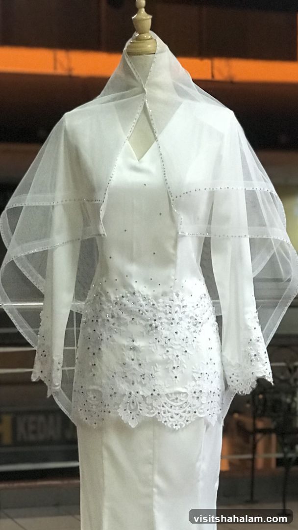 White Wedding Dress on Mannequin