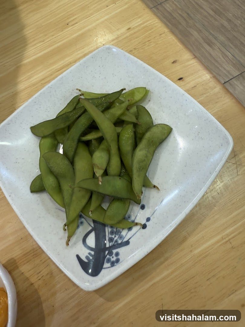 Edamame on a Plate