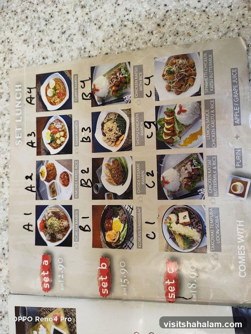 Set Lunch Menu