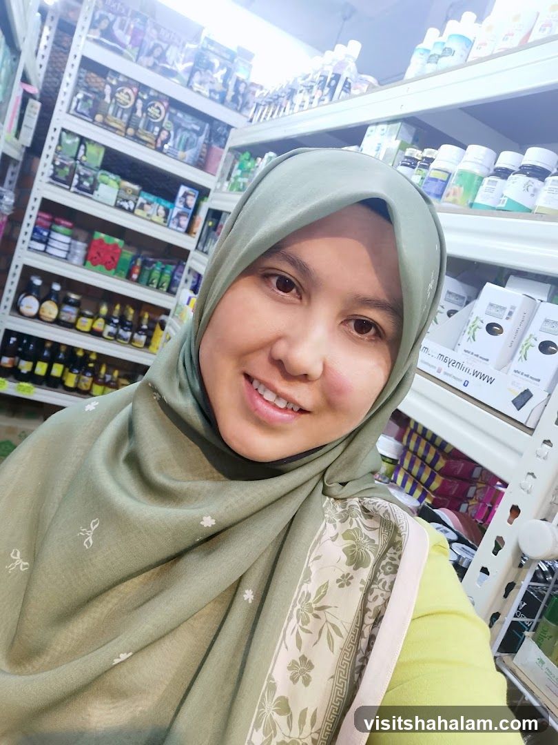 Woman in Hijab in Store