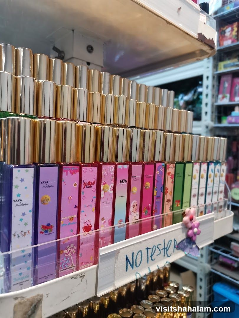 Perfume Bottles on Display