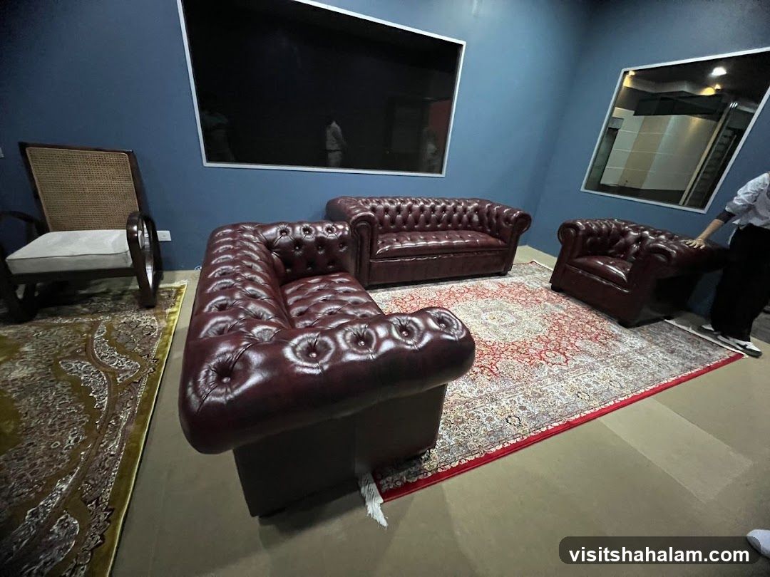 Chesterfield Sofas in a Room