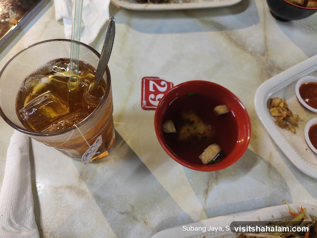 Iced Tea and Miso Soup