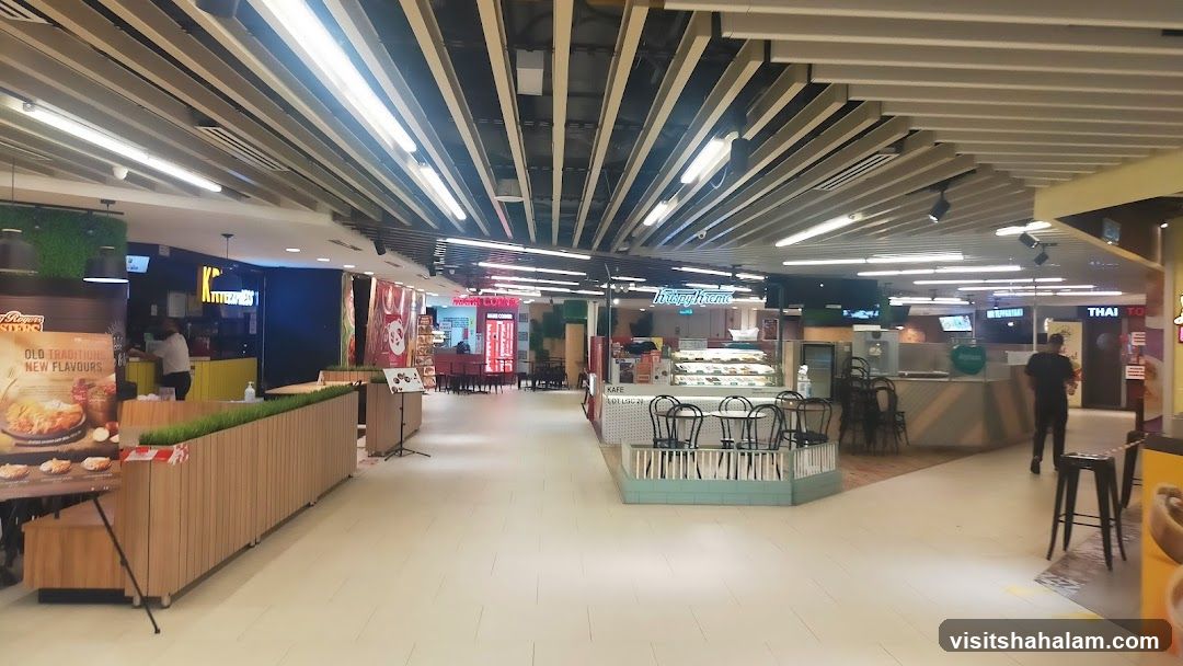 Food court with various eateries