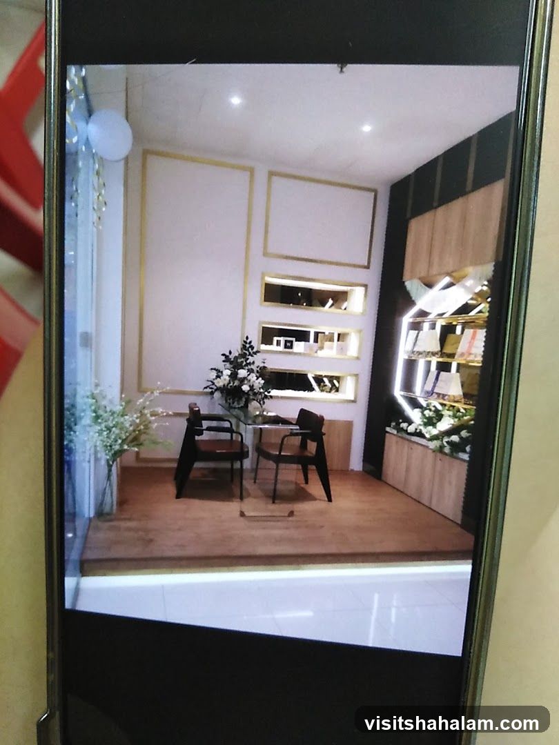Store Interior with Seating Area
