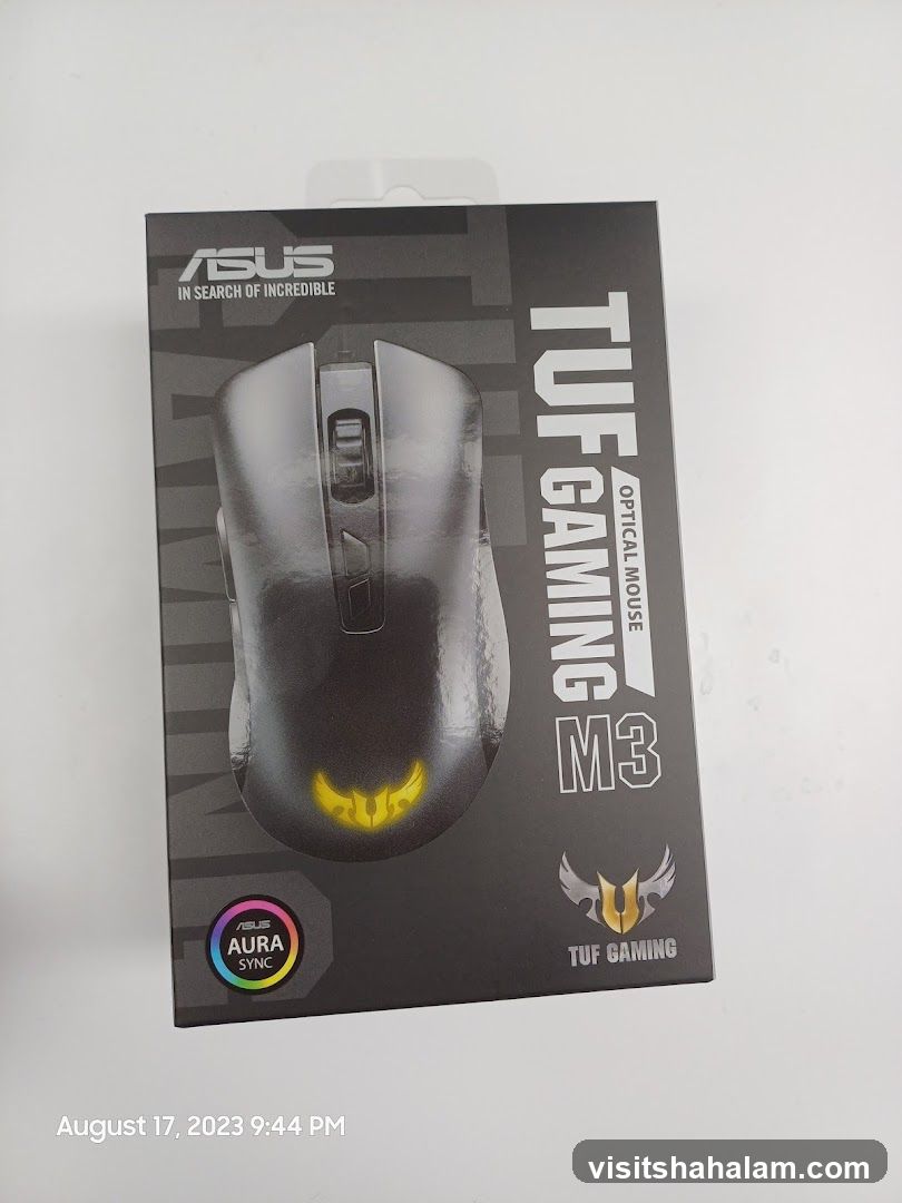 ASUS TUF Gaming M3 Optical Mouse Box