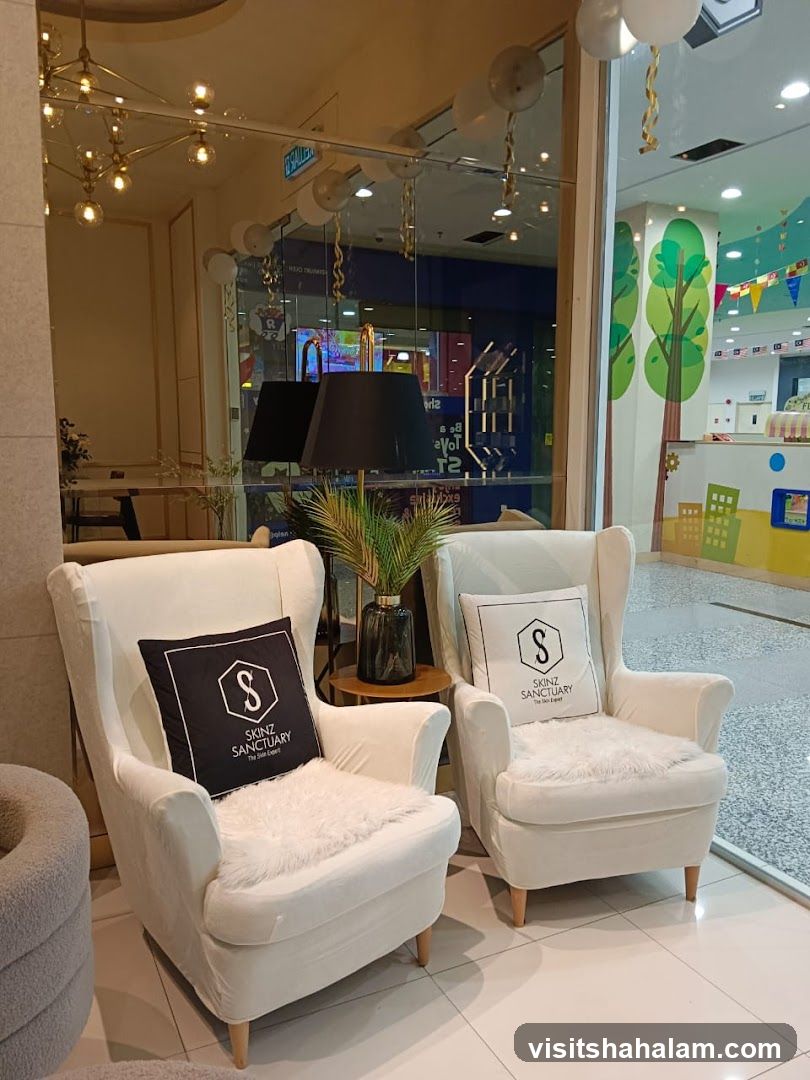 Waiting Area with Branded Pillows