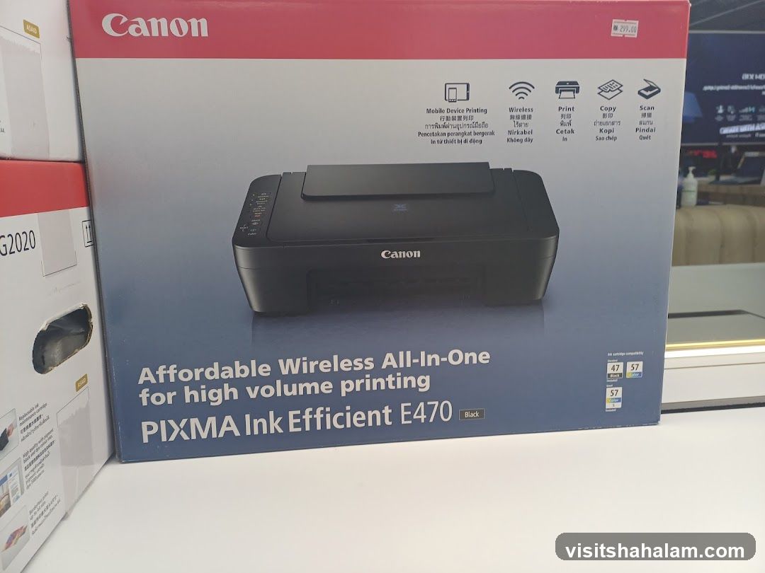 Canon PIXMA Ink Efficient E470 Printer Box
