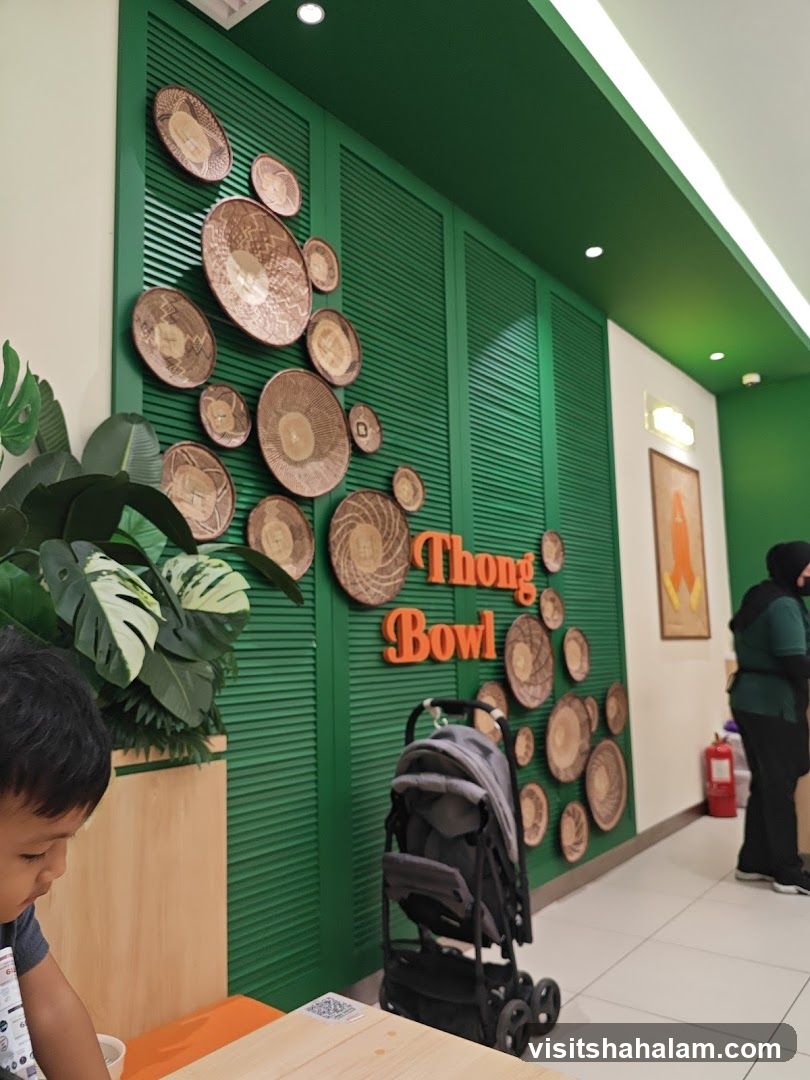 Restaurant Interior with Decorative Wall Art