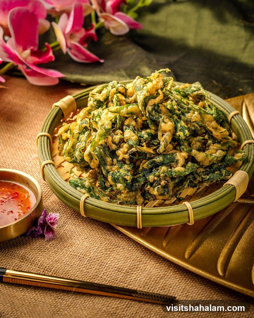 Crispy Fried Greens with Dipping Sauce