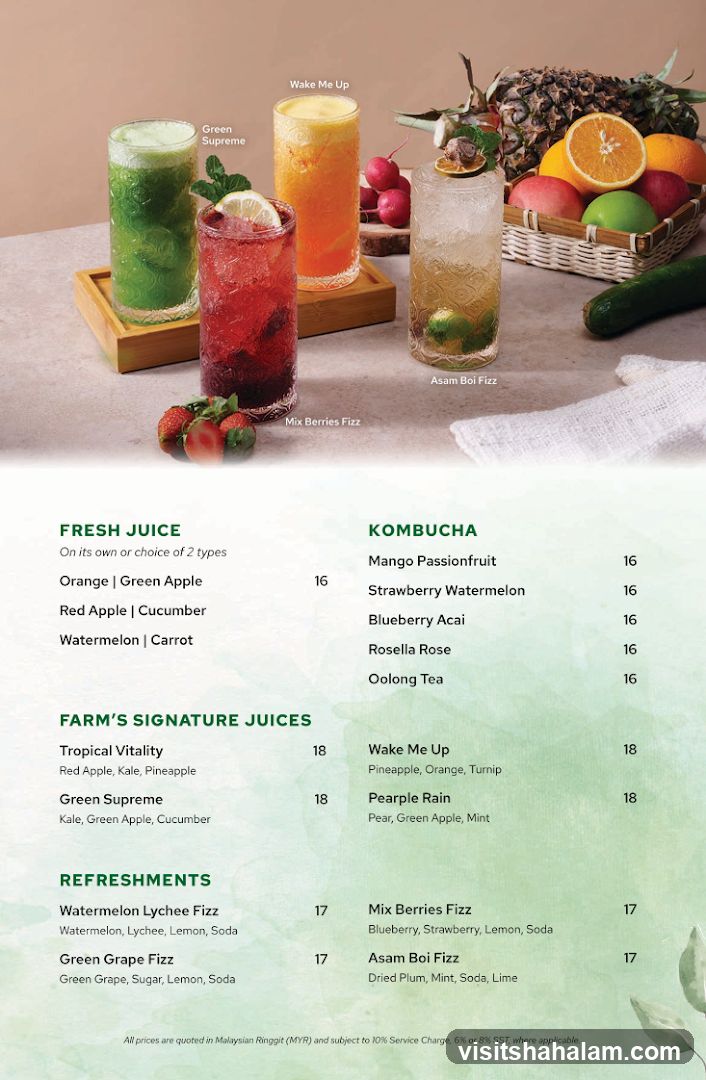 Farm's Juices and Refreshments