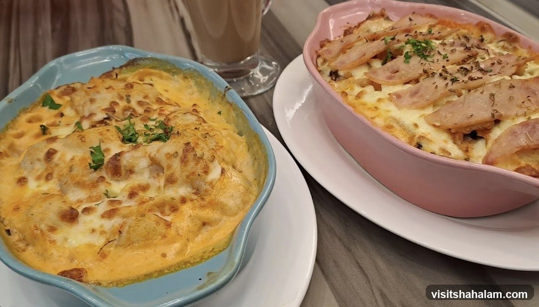 Two Baked Dishes with Ham and Cheese