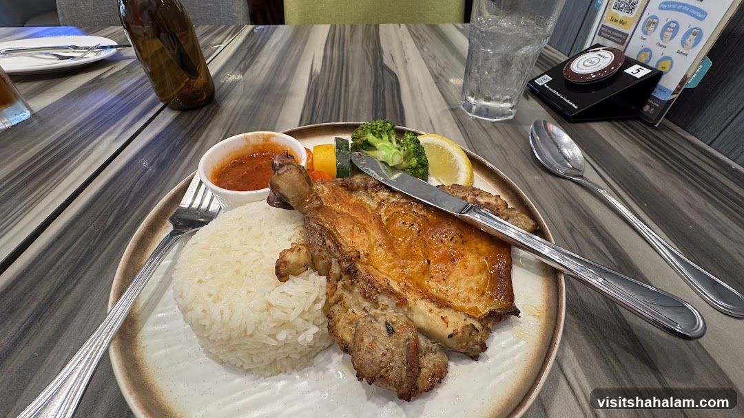Grilled Chicken with Rice and Vegetables
