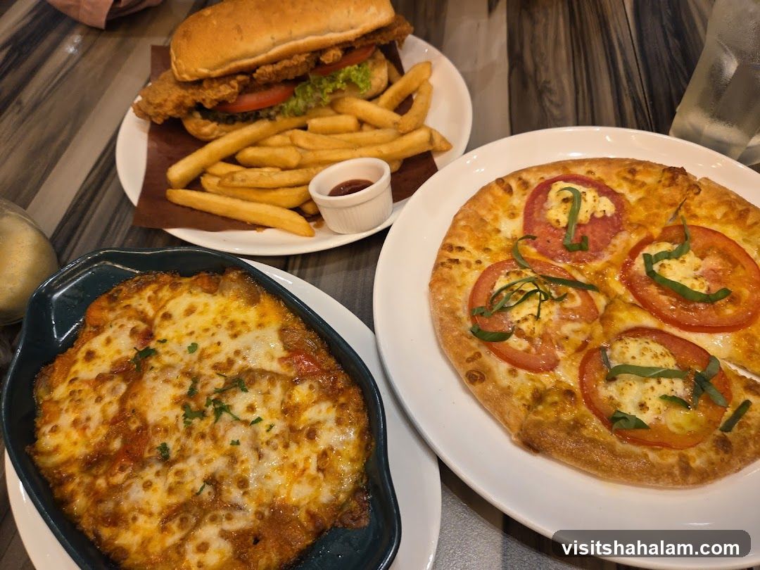 Food spread on a table