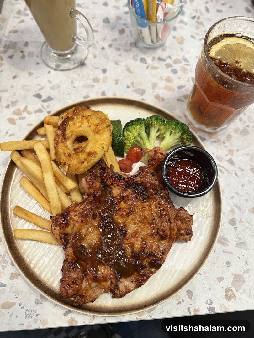 Grilled Chicken Steak with Fries