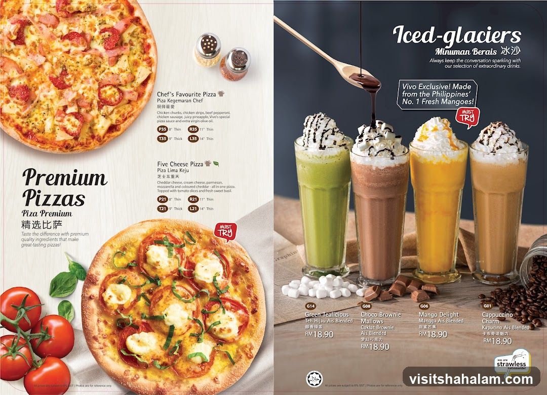 Premium Pizzas & Iced-glaciers
