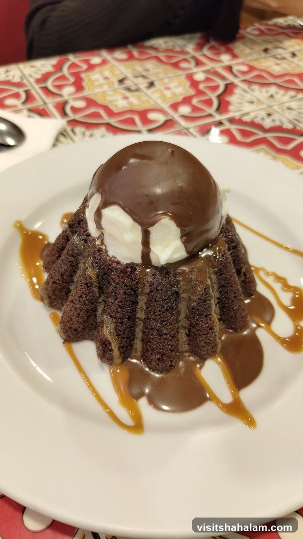 Chocolate Lava Cake with Ice Cream