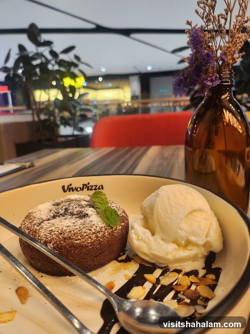 Chocolate Lava Cake with Ice Cream