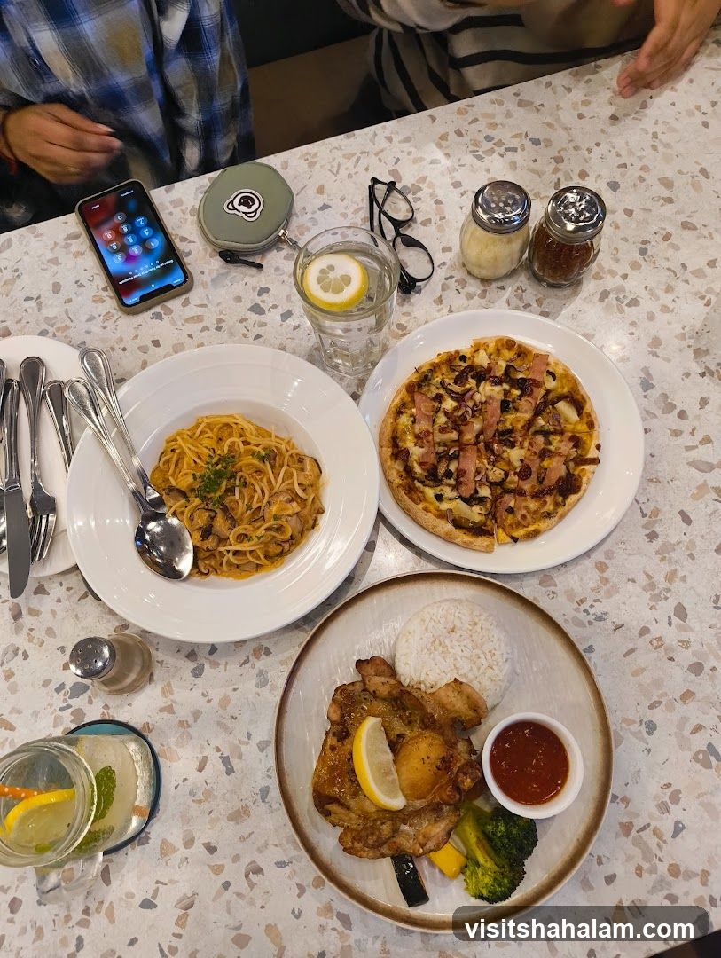 Table with Food and Drinks