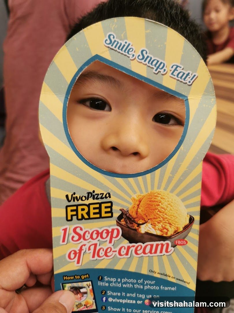 VivoPizza Free Ice Cream Promotion