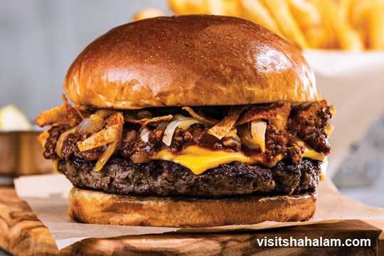 Chili Cheeseburger with Fries