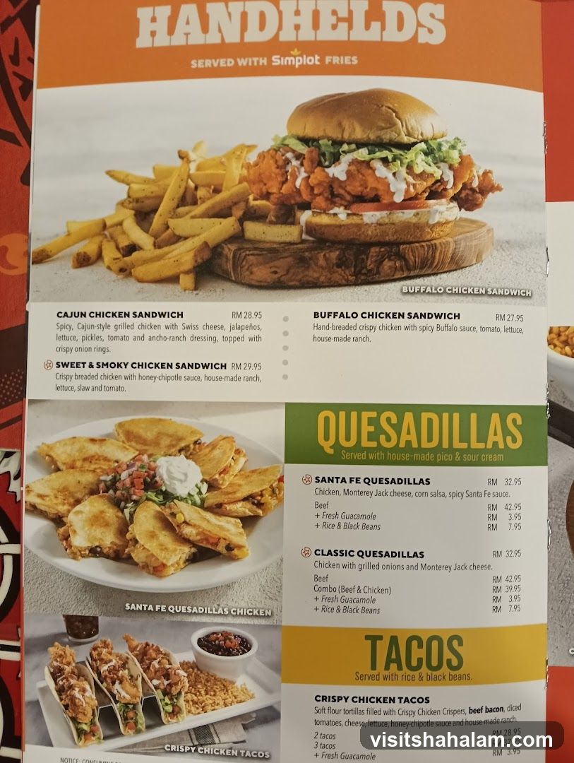 Handhelds, Quesadillas, Tacos