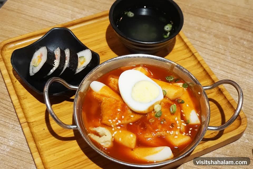 Korean Rice Cakes and Sushi