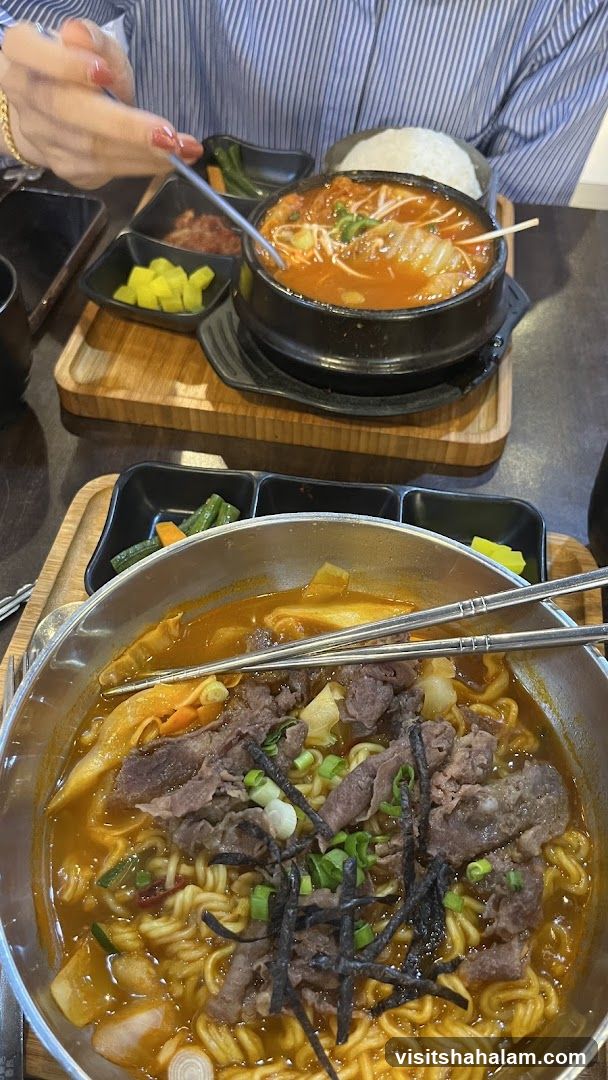 Korean Stew and Noodle Soup