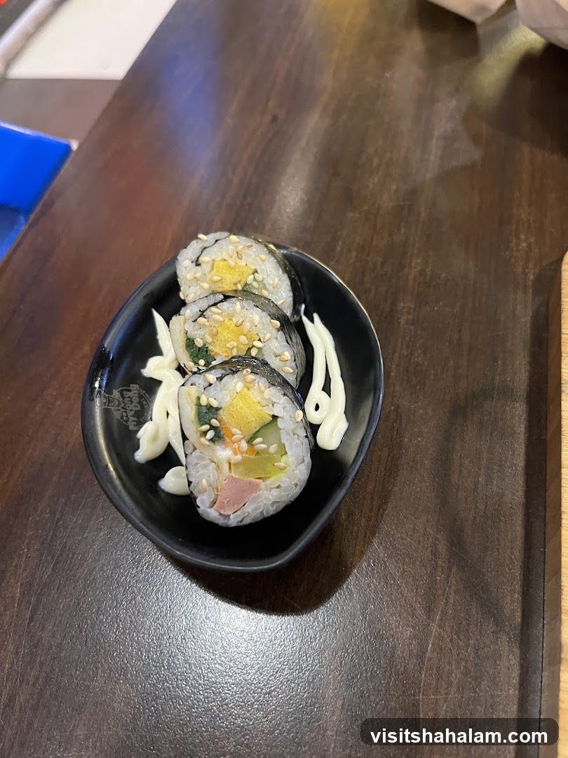 Gimbap on a Plate