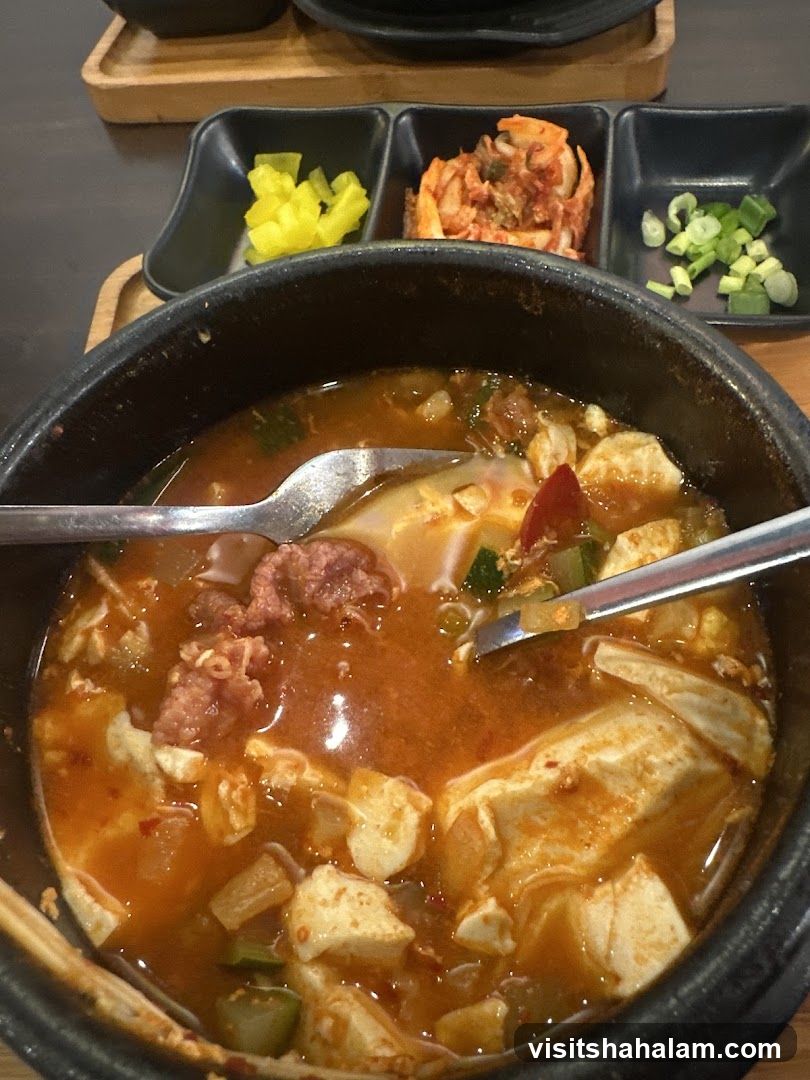 Korean Stew with Side Dishes