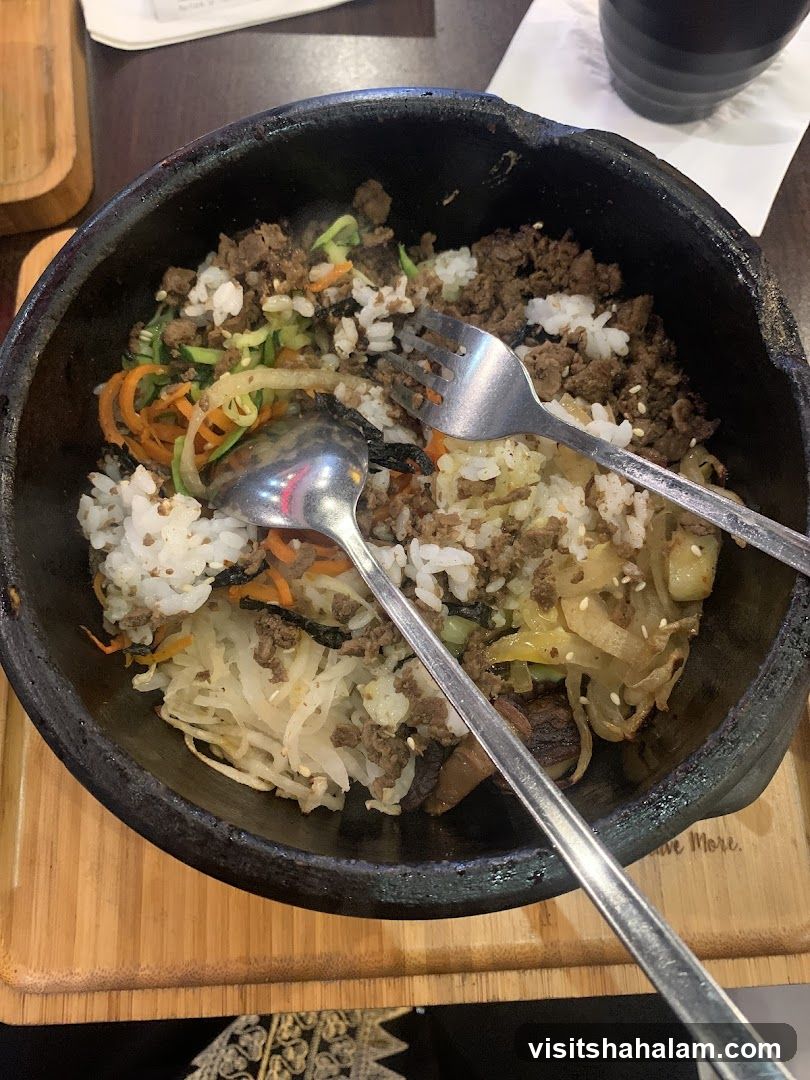 Bibimbap in a Stone Bowl