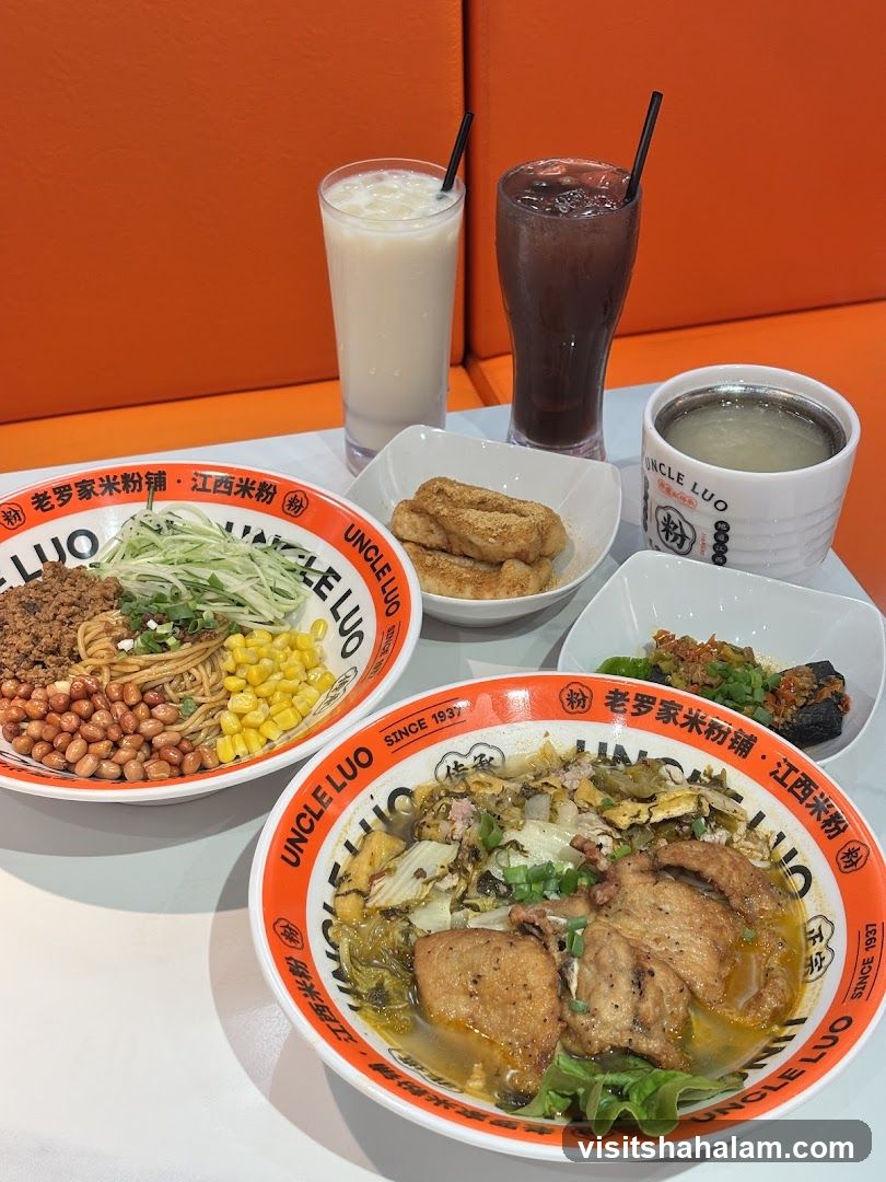 Noodle Dishes and Drinks