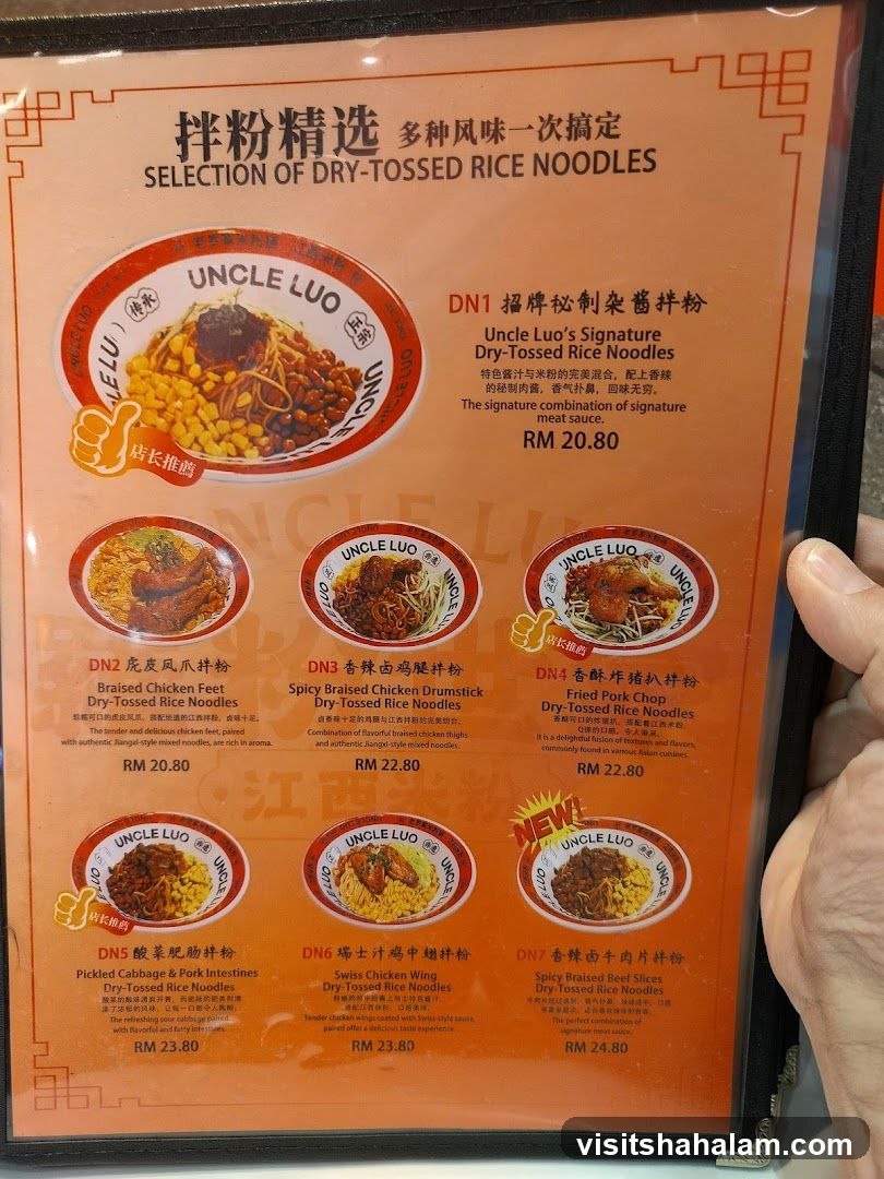 SELECTION OF DRY-TOSSED RICE NOODLES