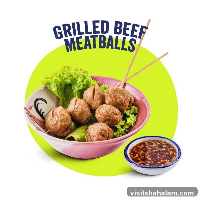 Grilled Beef Meatballs