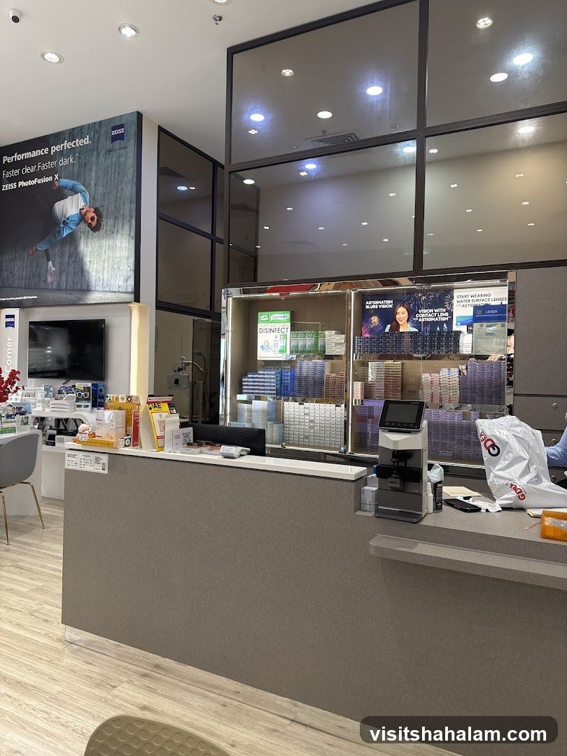 Optometry Store Counter