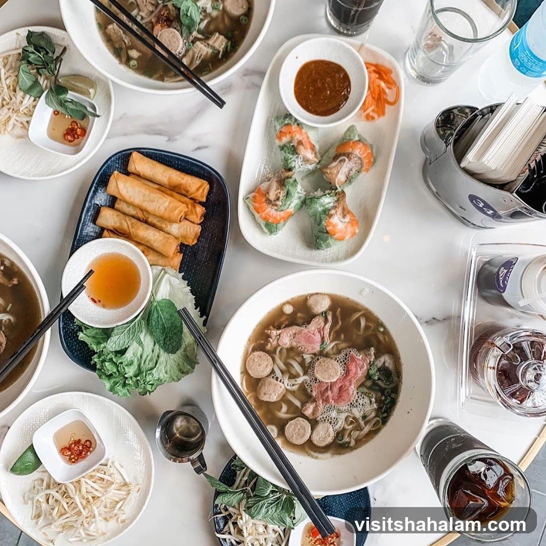 Vietnamese Food Spread