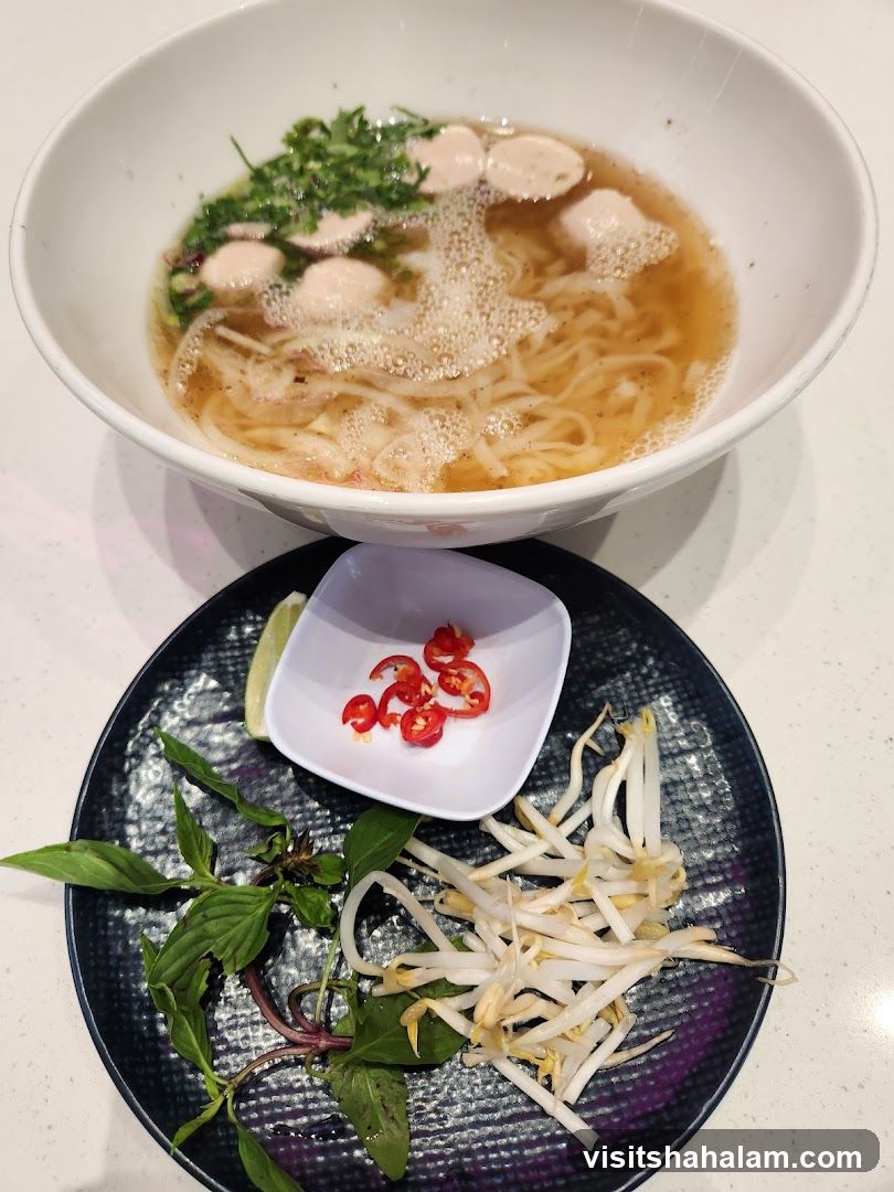 Pho with Side Condiments