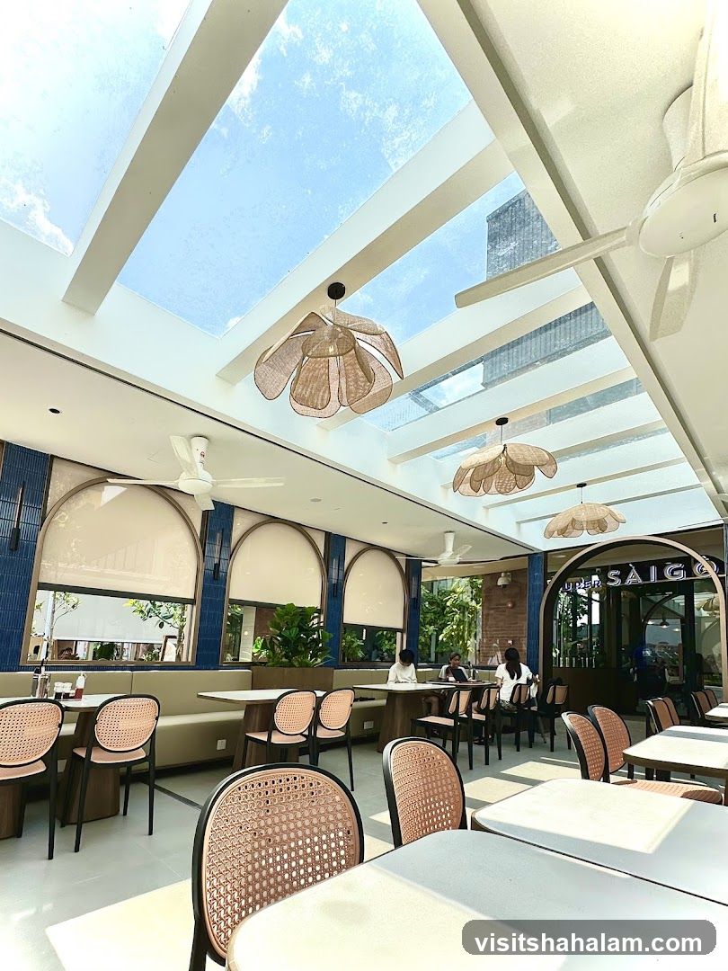Restaurant Interior with Skylight