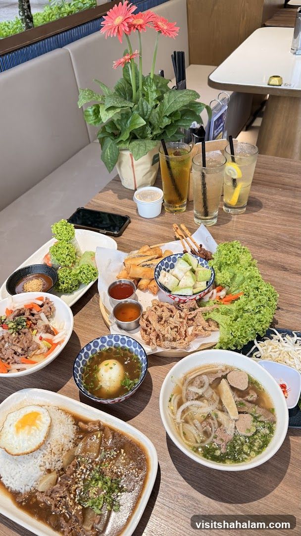 Assortment of Vietnamese Dishes