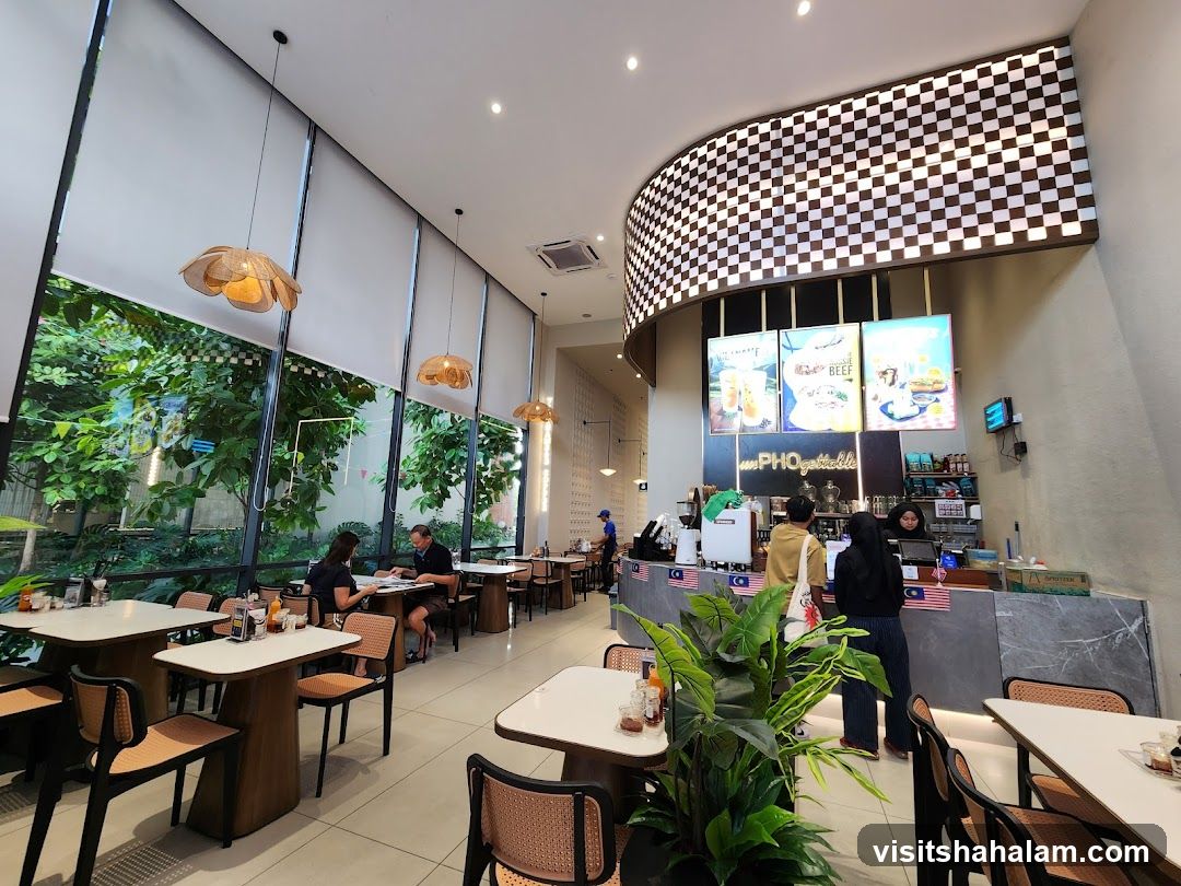 Interior of a Vietnamese restaurant