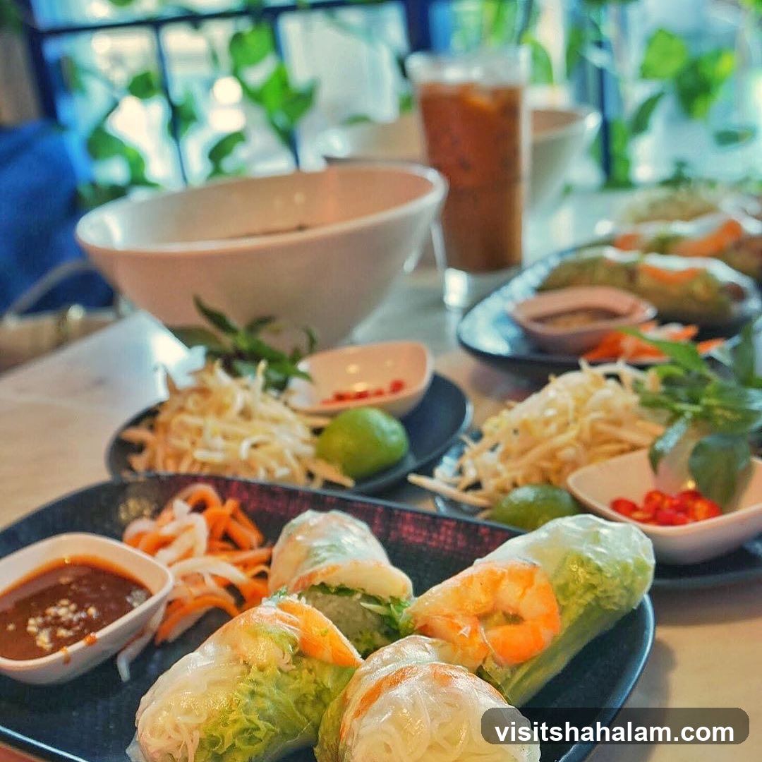 Vietnamese Spring Rolls and Iced Coffee
