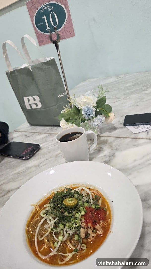 Table Setting with Food and Drink