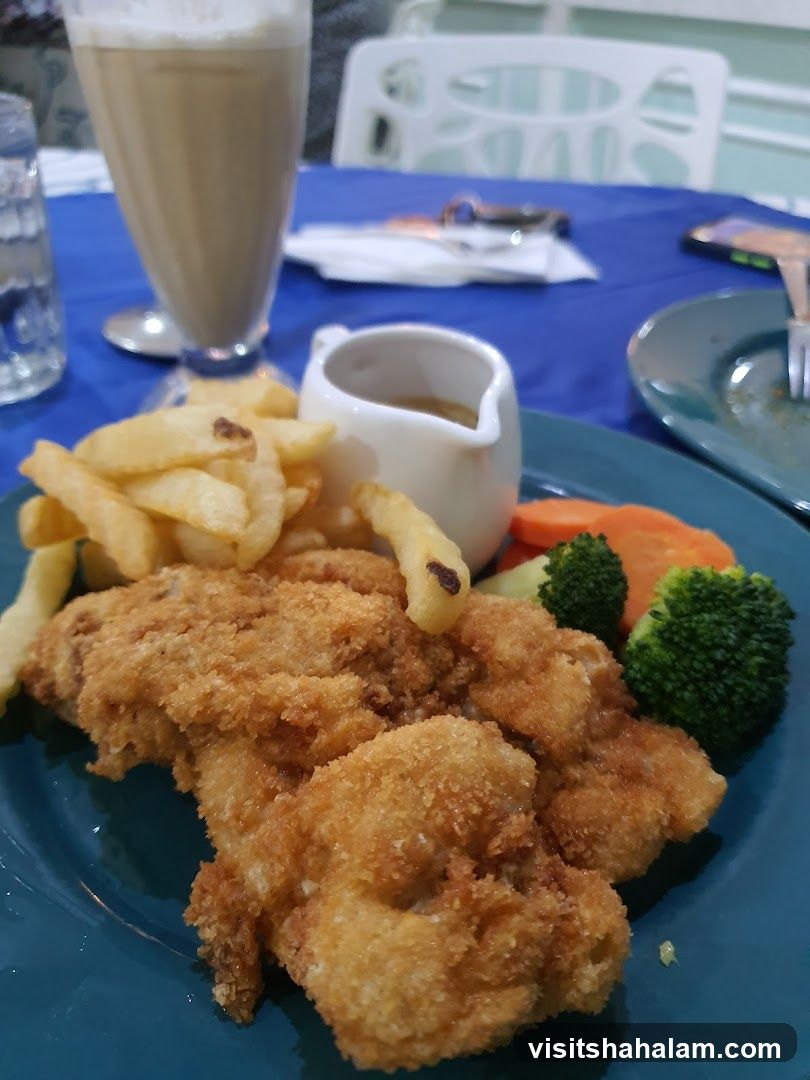 Fried Chicken Platter with Fries and Vegetables