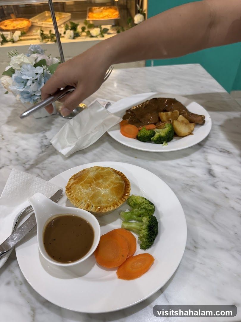 Meals on Marble Table