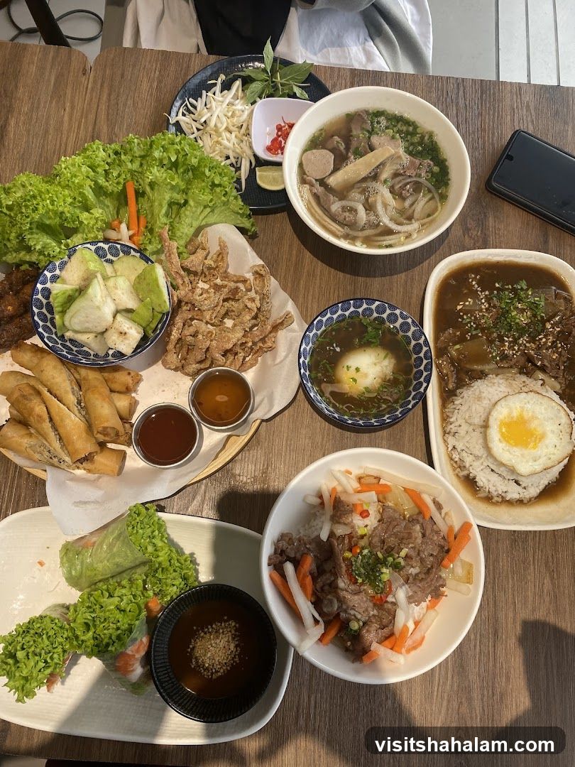 Vietnamese Food Spread