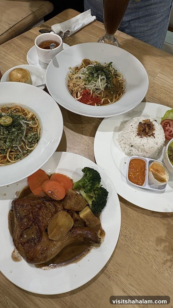 Table with various dishes