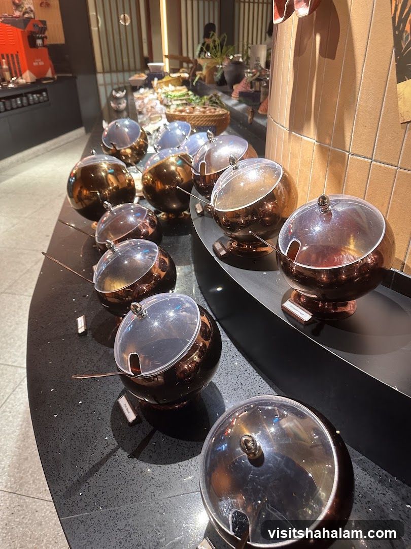 Buffet Condiment Station